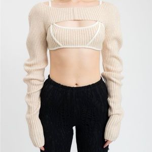 Danielle Guizio Knit Bolero / shrug